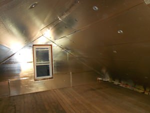 A Dayton attic with SuperAttic installed.